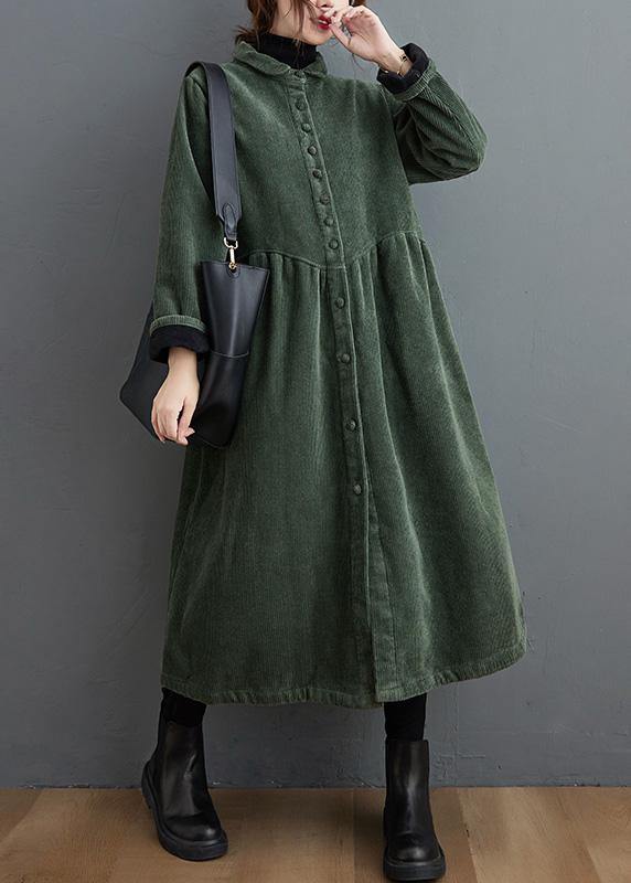 Lune London | black and green corduroy coats Inspiration thick fitted coats for women