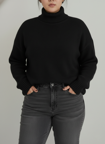 Lune London | Women's Turtleneck Sweater Plus Sizes