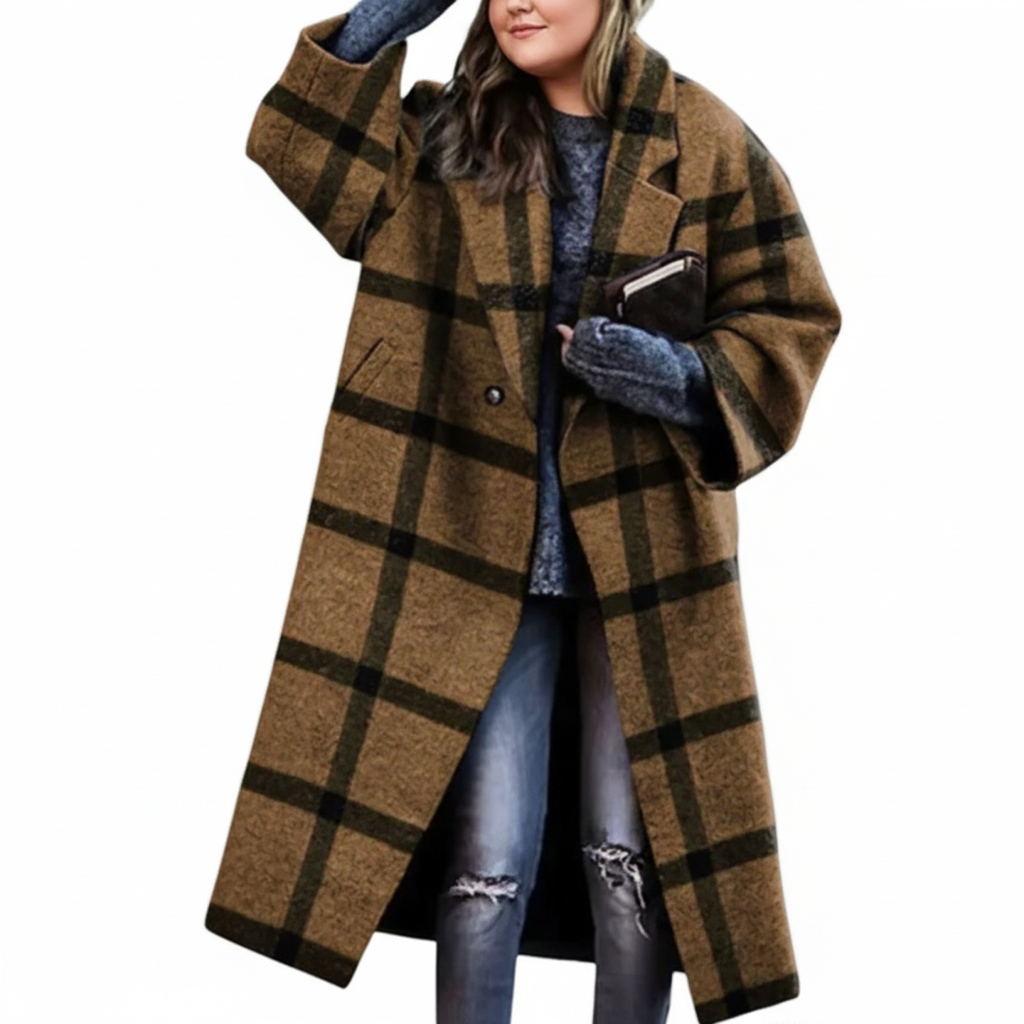 Lune London | Women Long Wool Coat Plus Sizes