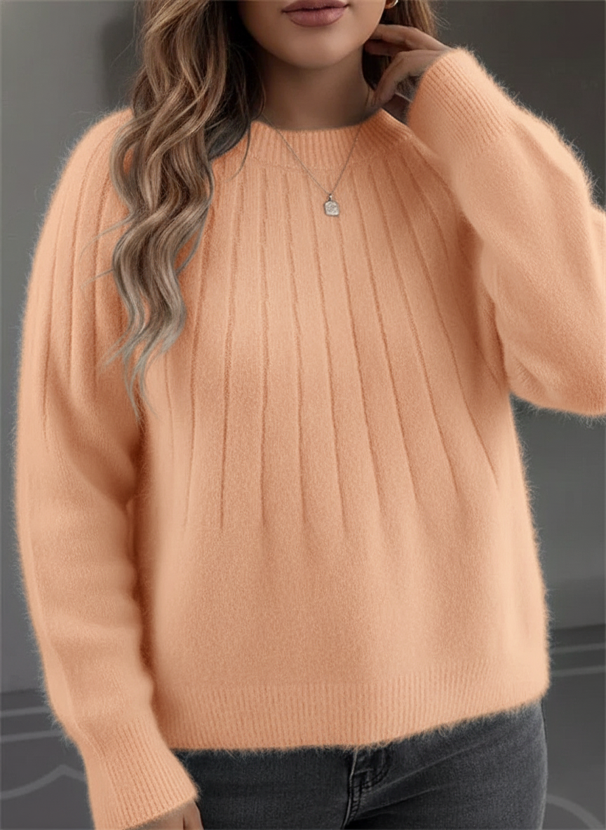 Lune London | Women's Soft Ribbed Knit Pullover - Plus Sizes