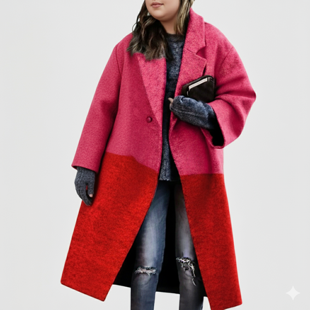 Lune London | Women Long Wool Coat Plus Sizes
