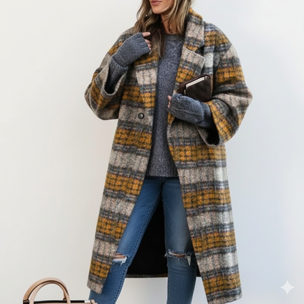 Lune London | Women Long Wool Coat Plus Sizes