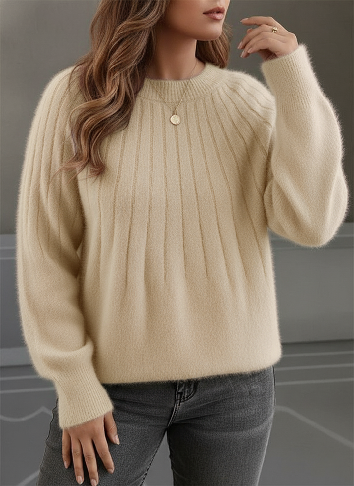 Lune London | Women's Soft Ribbed Knit Pullover - Plus Sizes