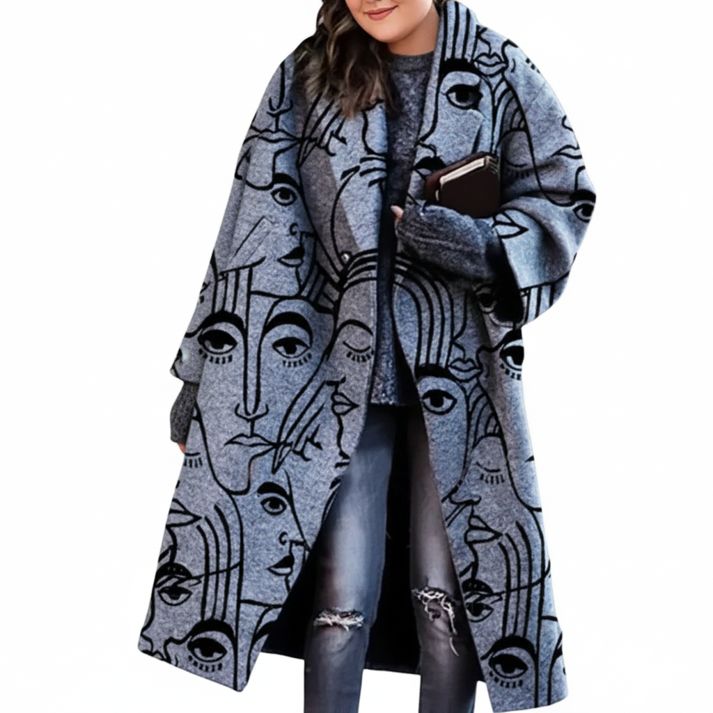 Lune London | Women Long Wool Coat Plus Sizes