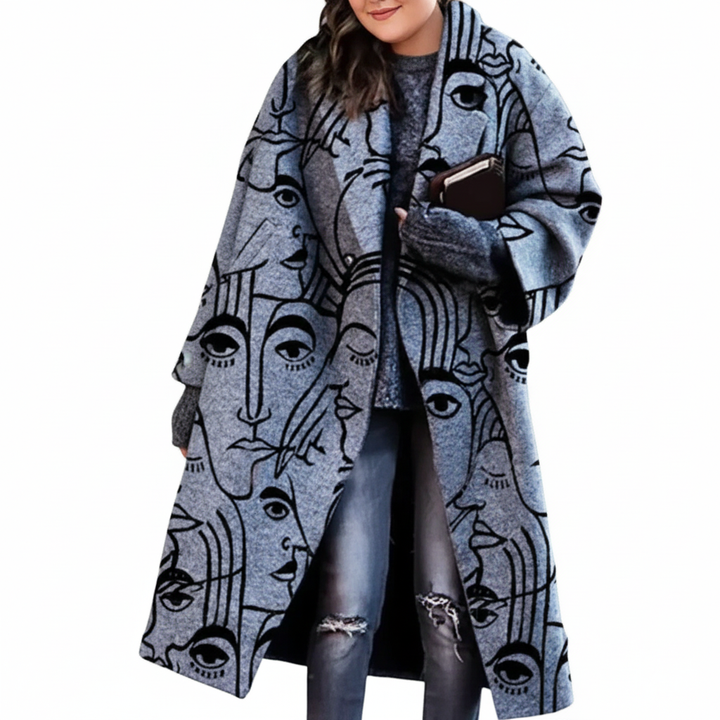 Lune London | Women Long Wool Coat Plus Sizes