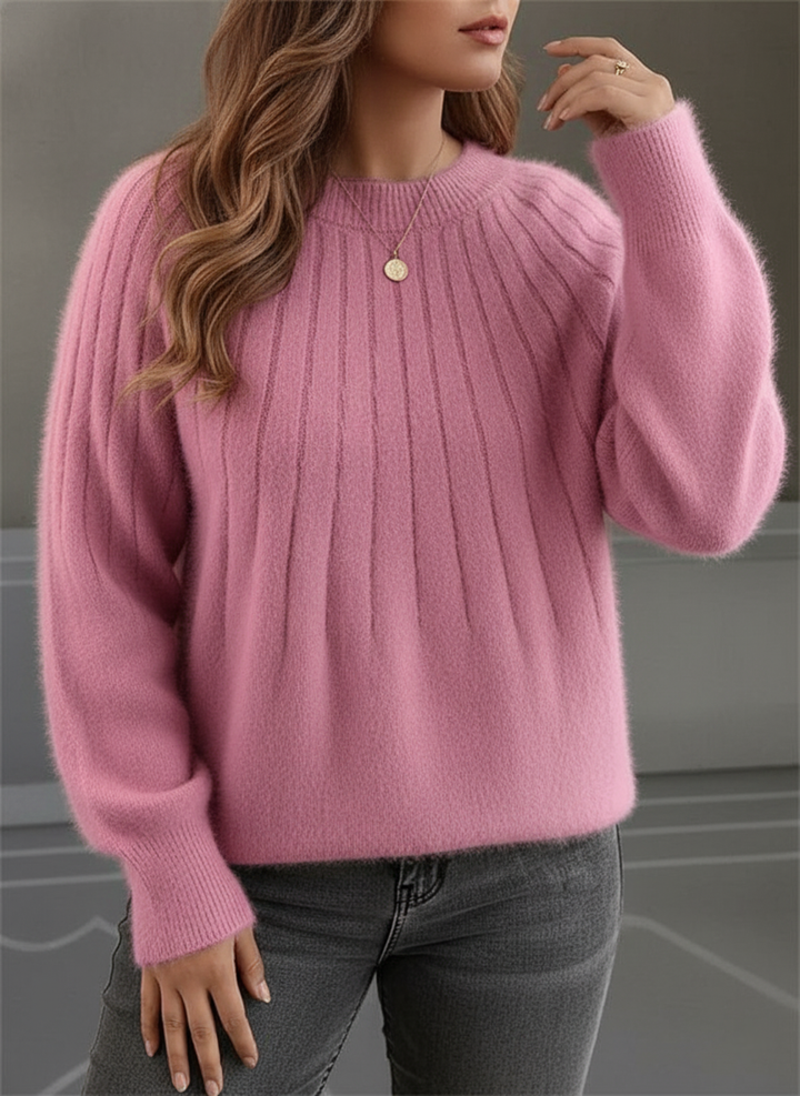 Lune London | Women's Soft Ribbed Knit Pullover - Plus Sizes