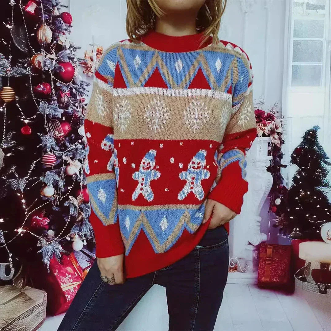 Lune London | Pull - Pull en tricot pour femmes pour Noël