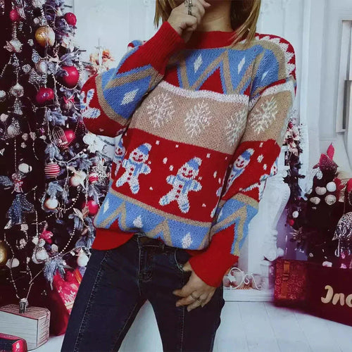 Lune London | Pull - Pull en tricot pour femmes pour Noël