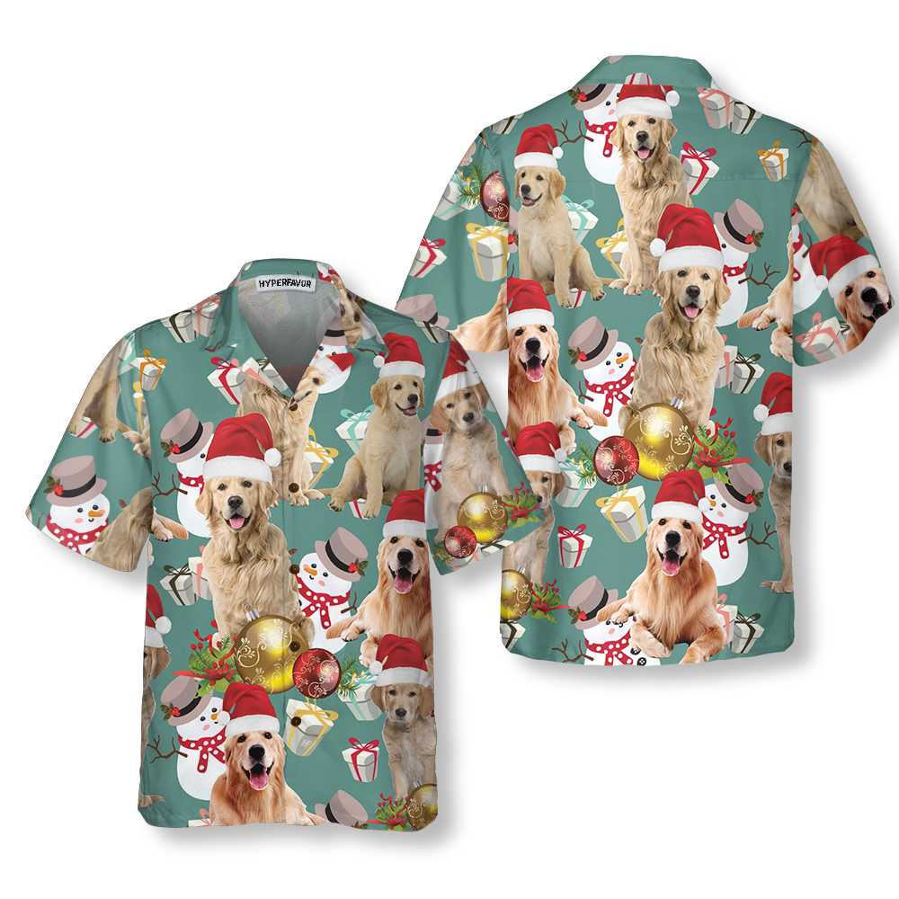 Lune London | Hawaiian shirt Golden Retriever Christmas, Hawaiian shirt Golden Retriever Christmas for dogs, Christmas gift for dog lovers