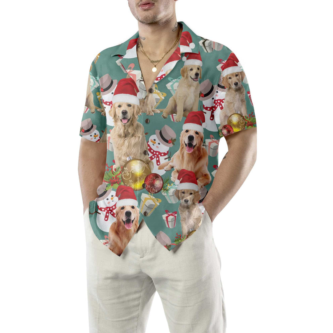 Lune London | Hawaiian shirt Golden Retriever Christmas, Hawaiian shirt Golden Retriever Christmas for dogs, Christmas gift for dog lovers