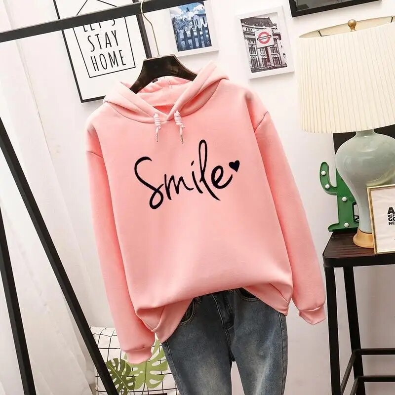 Lune London | Casual Cut Smile Hoodie for Women