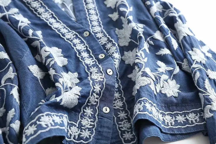 Lune London | Denim Bloom Cardi