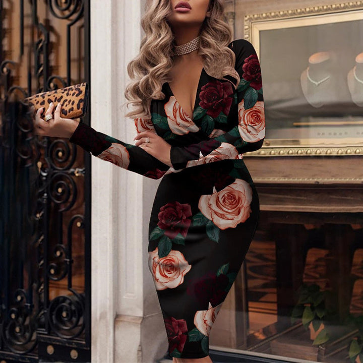 Lune London | Cocktail Dress with V-Neck for Women's Formal Wear