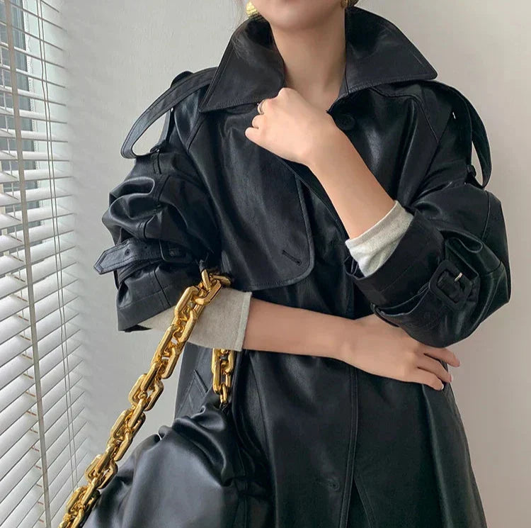 Lune London | Women's jacket - Timeless leather look with elegant details