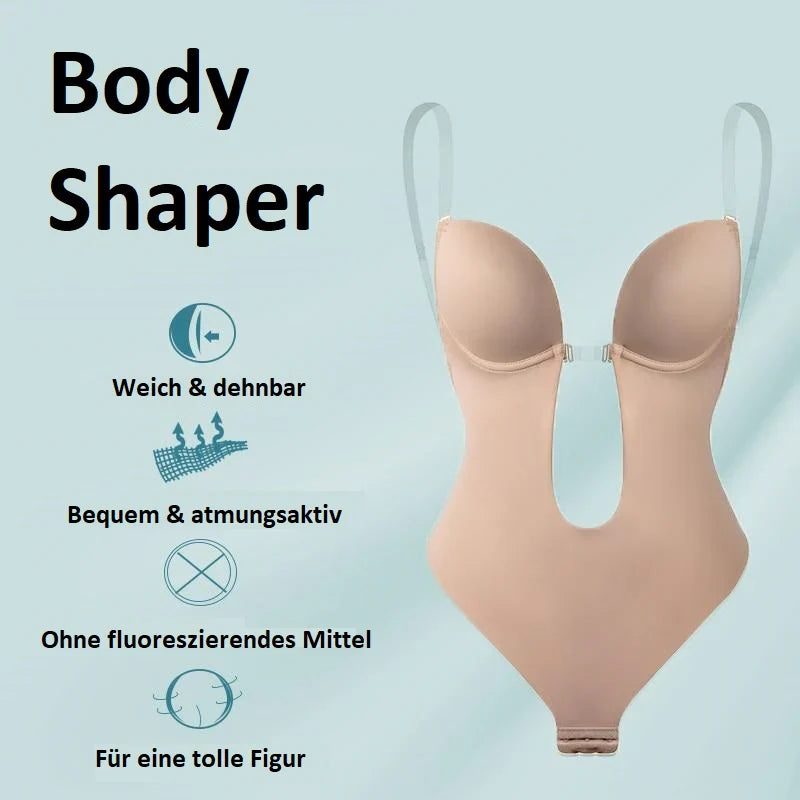 Chic und Stil | Backless Bodysuit Bra for Invisible Support for Women