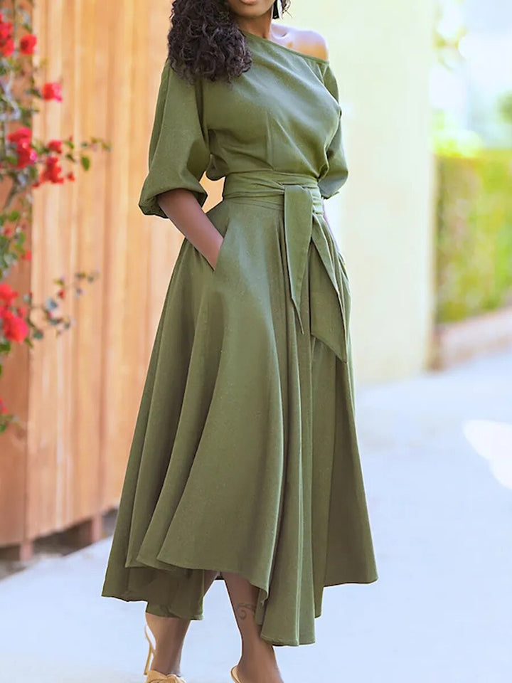 Lune London | Dress with Lacing and Lantern Sleeves