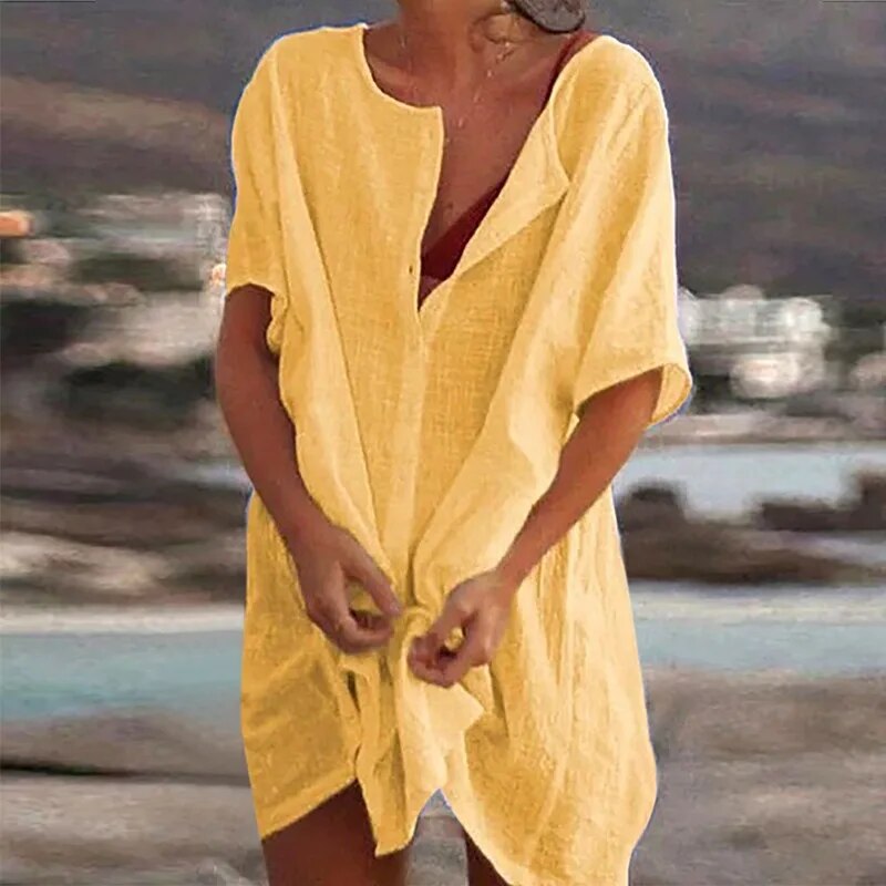 Lune London | Knitted dress made of cotton and linen
