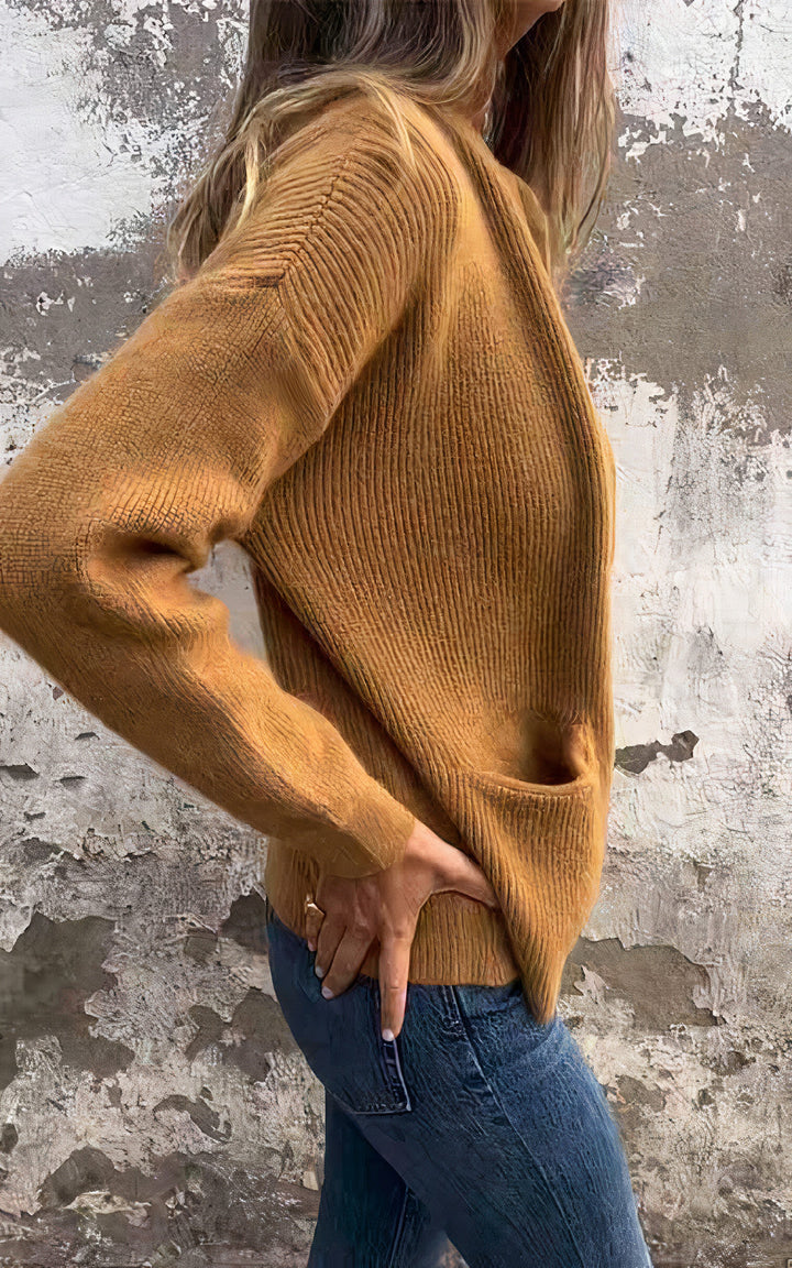 Lune London | Zipped knit jacket - Elegant transitional jacket for everyday and leisure