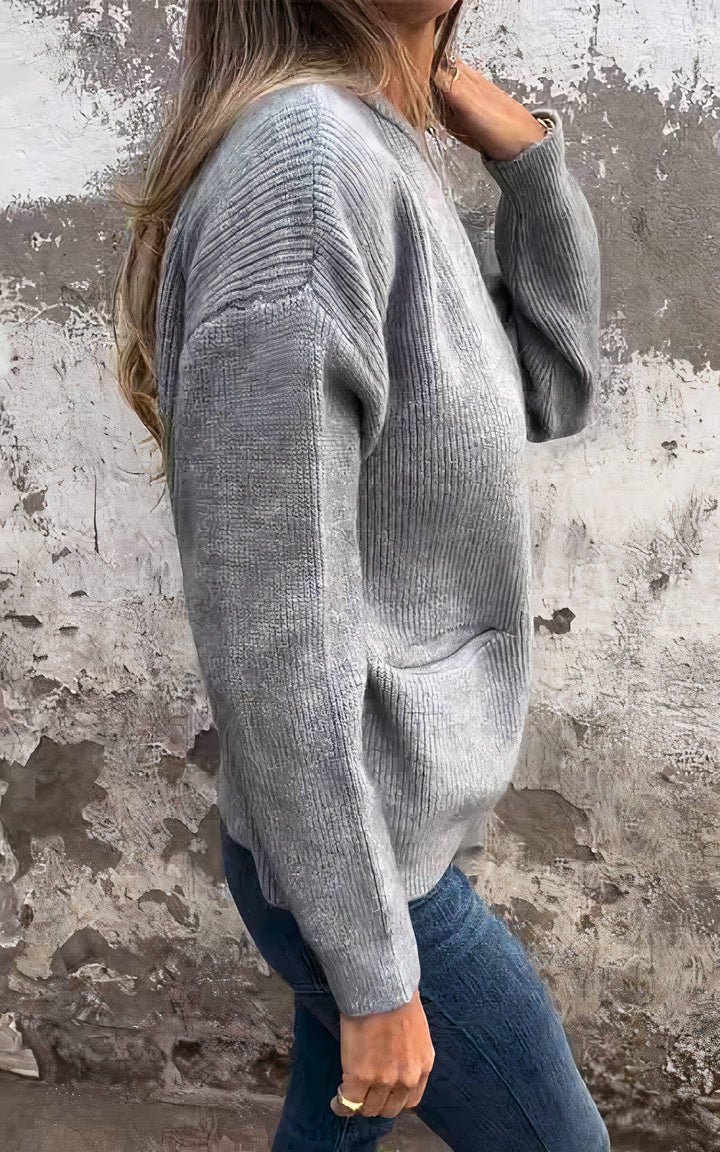 Lune London | Zipped knit jacket - Elegant transitional jacket for everyday and leisure