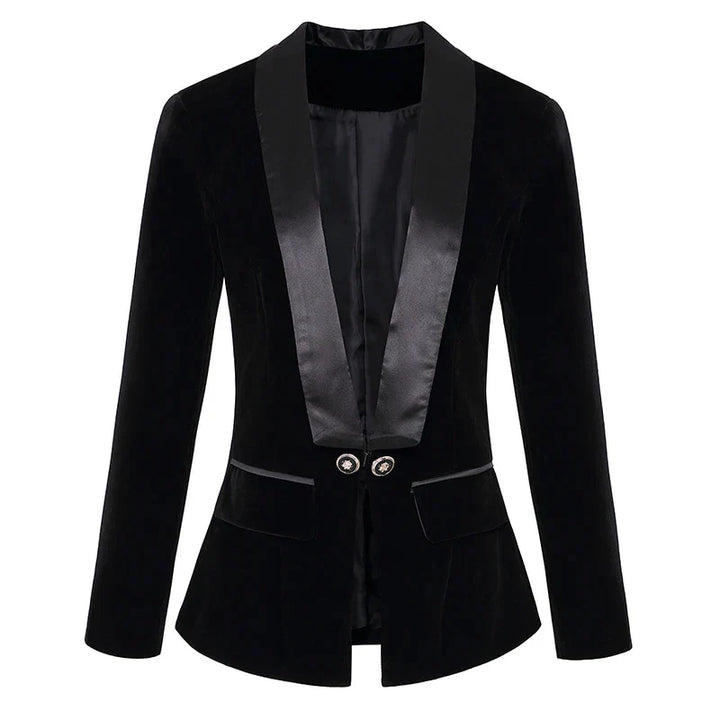 Lune London | Satin Velvet Blazer