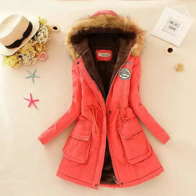Lune London | Warm Padded Winter Jacket with Hood for Women