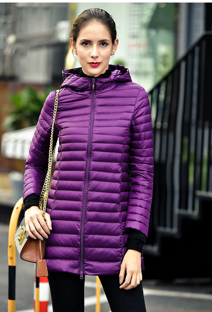 Lune London | Long Down Jacket with Hood Practical Lightness