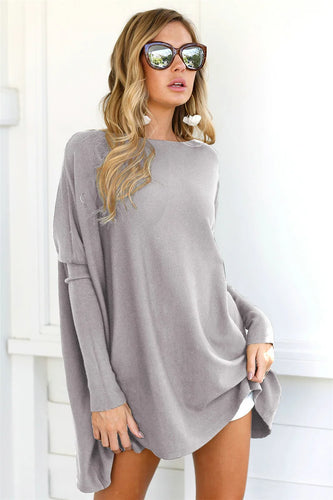 Lune London | Pullover Sweatshirt - Oversized Fit - Soft Knit - Long Sleeve Tunic Length