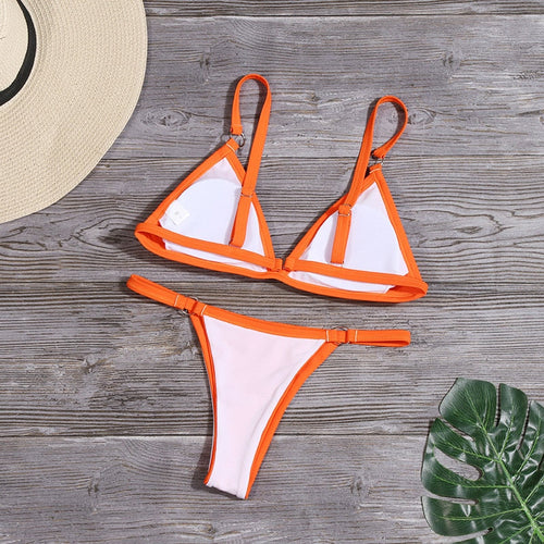 Lune London | Orange Bikini with Ring Details