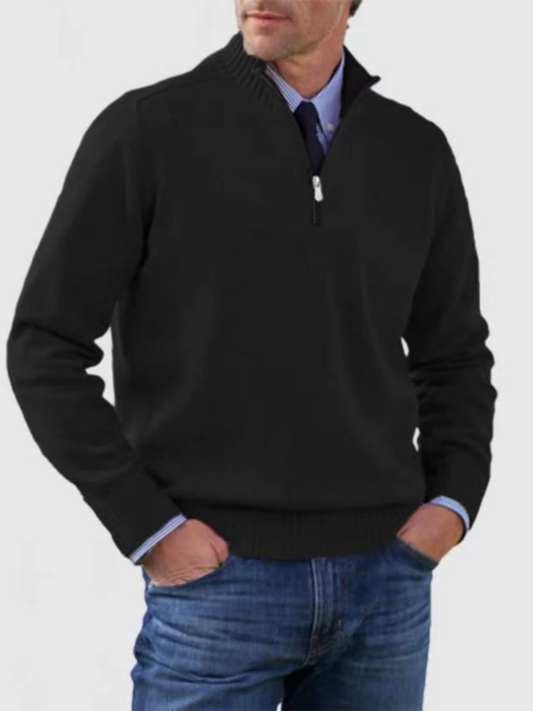 Lune London | Half-Zip Sweater for Men - Modern Fit