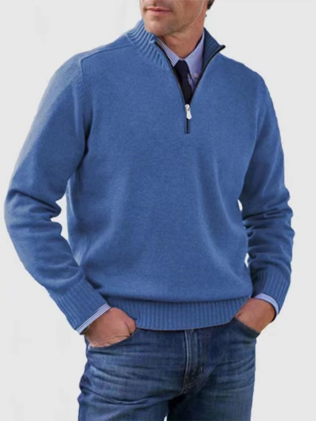 Lune London | Half-Zip Sweater for Men - Modern Fit