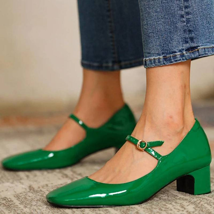 Lune London | Shoes with Shiny Block Heels