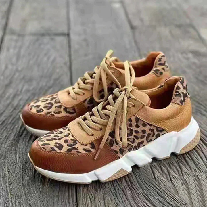 Lune London | Casual Sneakers with Leopard Print