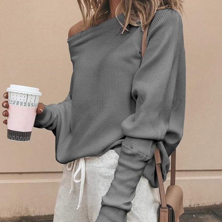 Chic und Stil | Sweater Trendier Softer Off-Shoulder Sweater