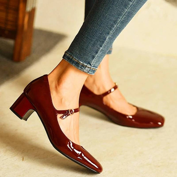 Lune London | Shoes with Shiny Block Heels