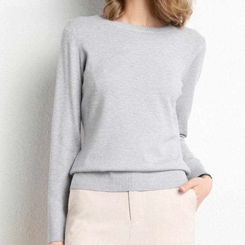 Lune London | Sweatshirt - Soft wool blend - round neck - long sleeves - comfortable fit