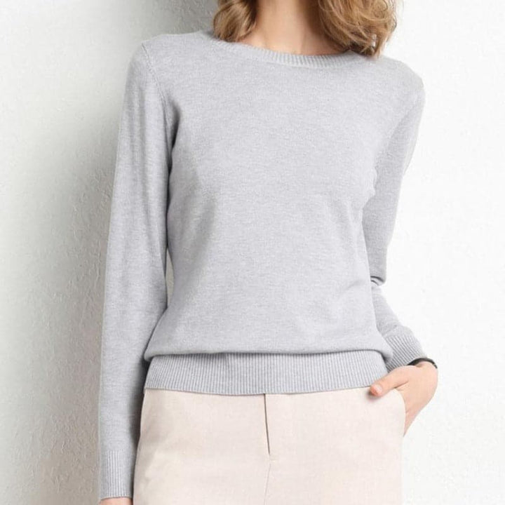 Lune London | Sweatshirt - Soft wool blend - round neck - long sleeves - comfortable fit