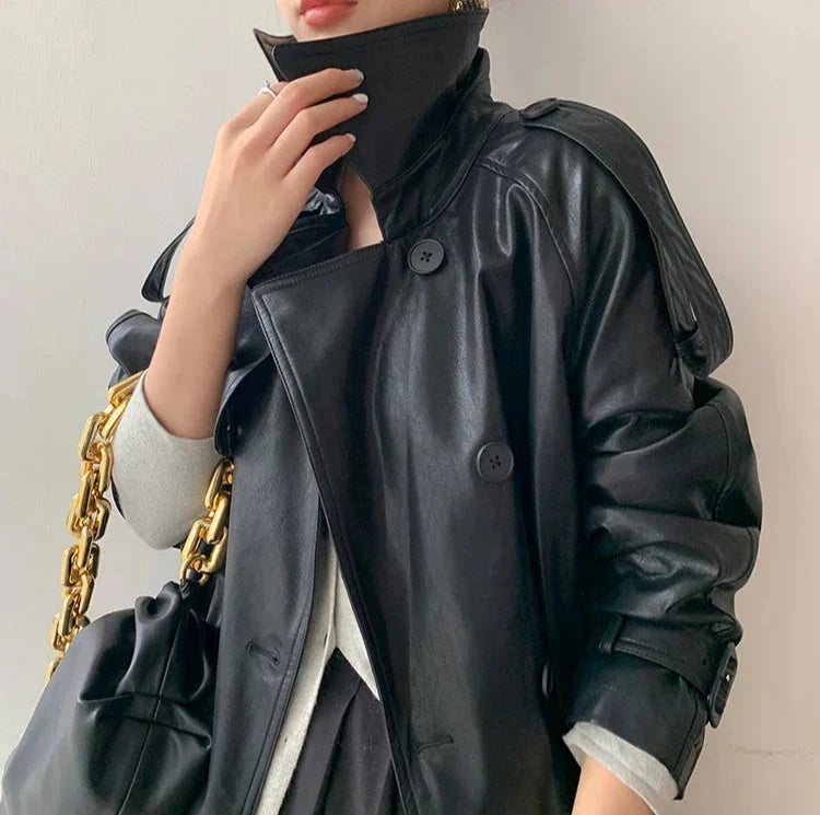 Lune London | Women's jacket - Timeless leather look with elegant details