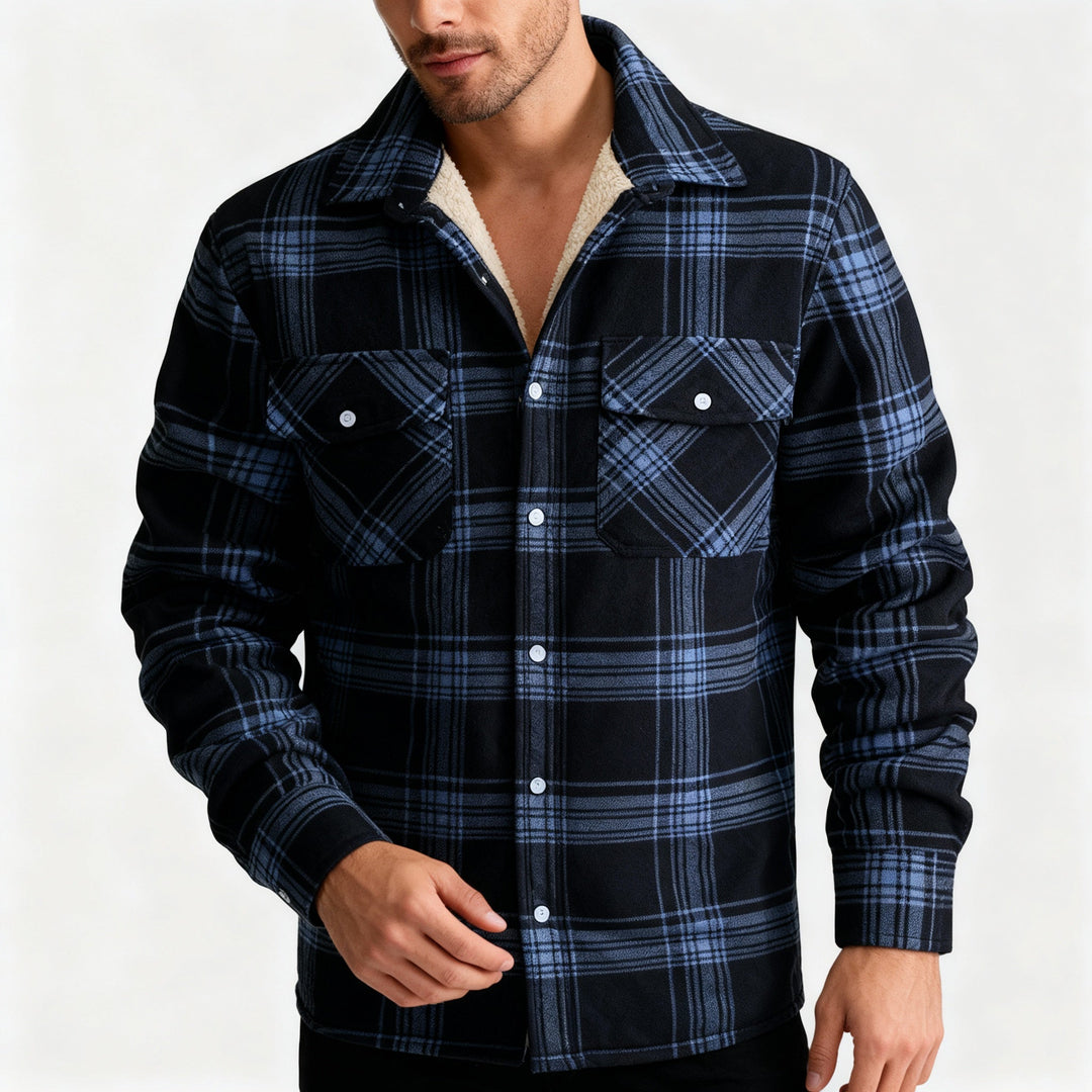 Lune London | Fleece-Lined Checked Jacket – Warm & Stylish