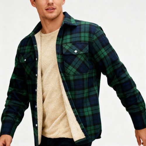 Lune London | Fleece-Lined Checked Jacket – Warm & Stylish