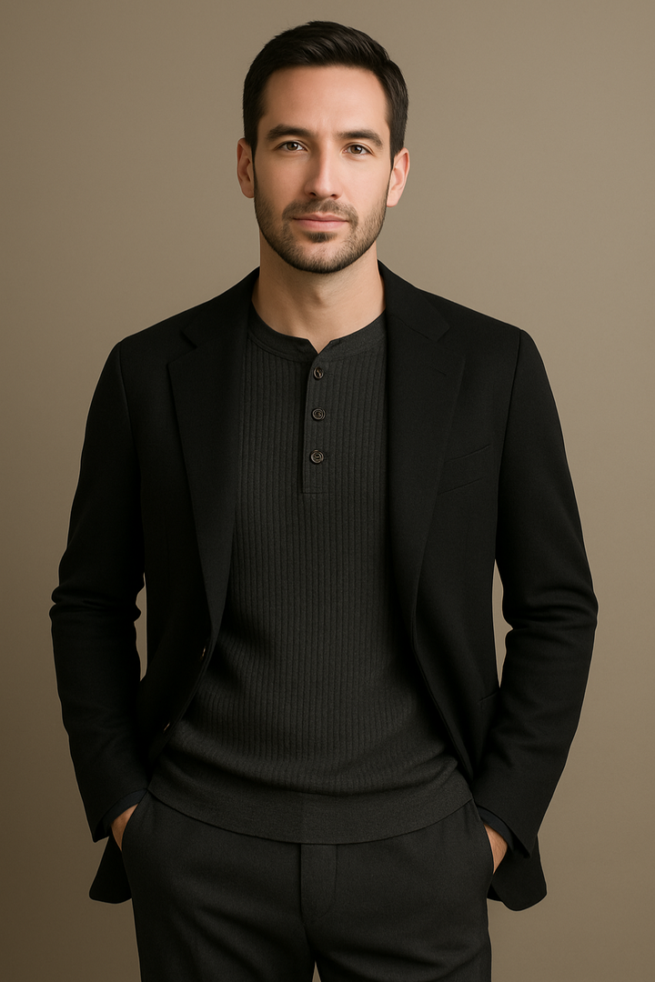 Lune London | Shirt - Men's T-shirt with checkered texture