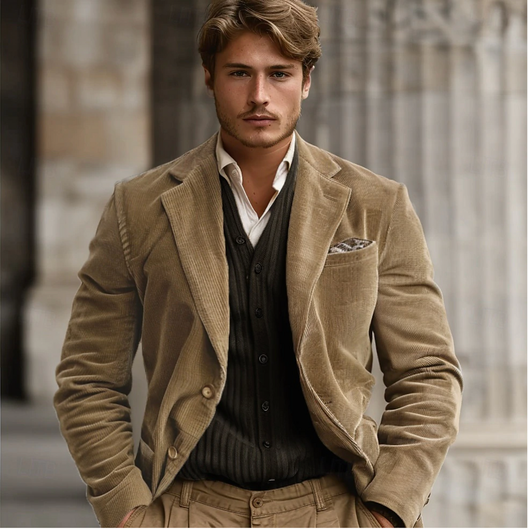 Lune London | Blazer en velours côtelé - Mode classique