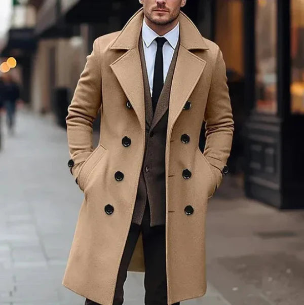 Lune London | Coat - Double-breasted wool blend jacket