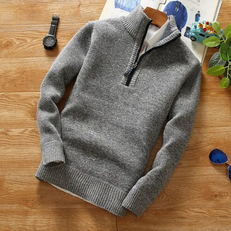 Lune London | Sweater - Half-zip knitted jumper