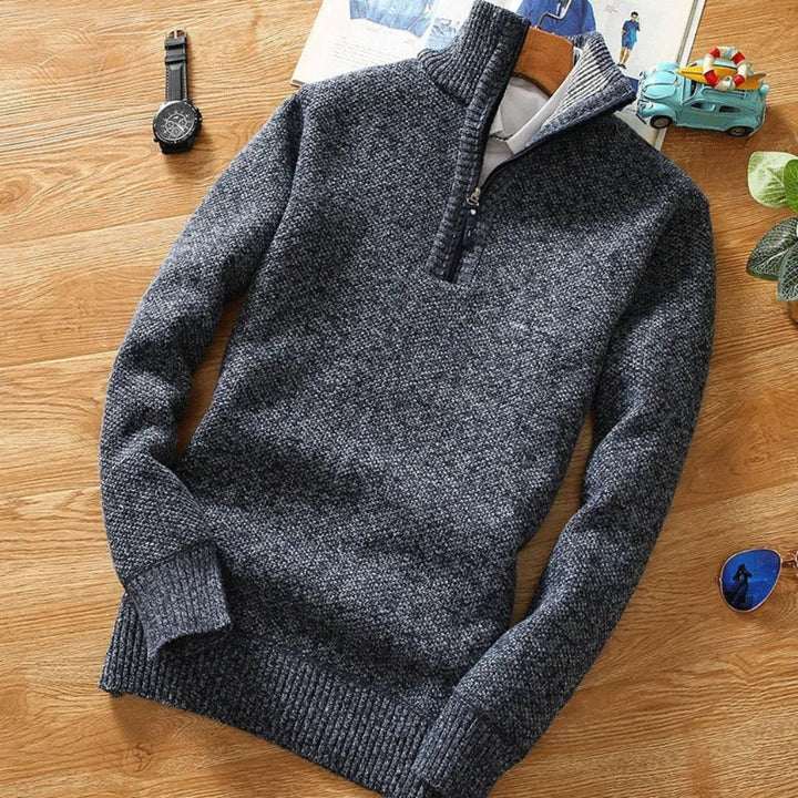 Lune London | Sweater - Half-zip knitted jumper