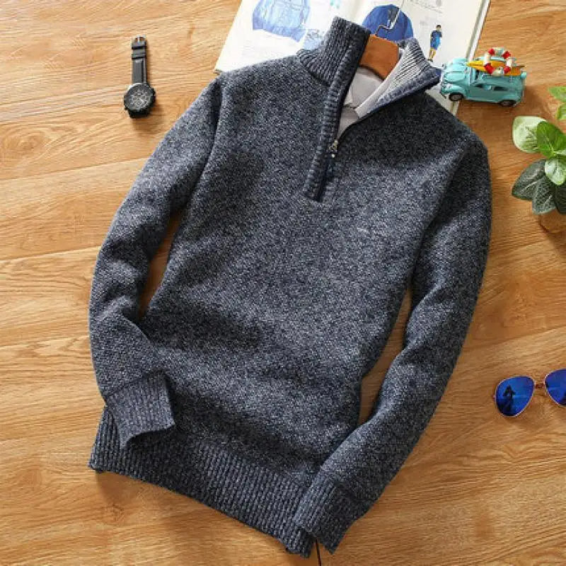 Lune London | Sweater - Half-zip knitted jumper