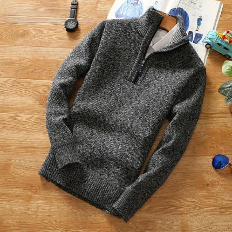 Lune London | Sweater - Half-zip knitted jumper