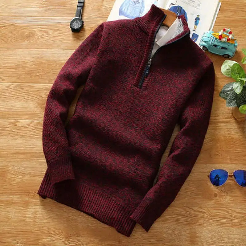 Lune London | Sweater - Half-zip knitted jumper