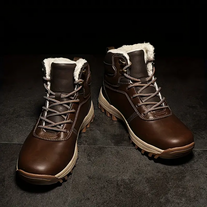 Lune London | Chaussures de randonnée en peluche doublées - Chaussures de montagne imperméables