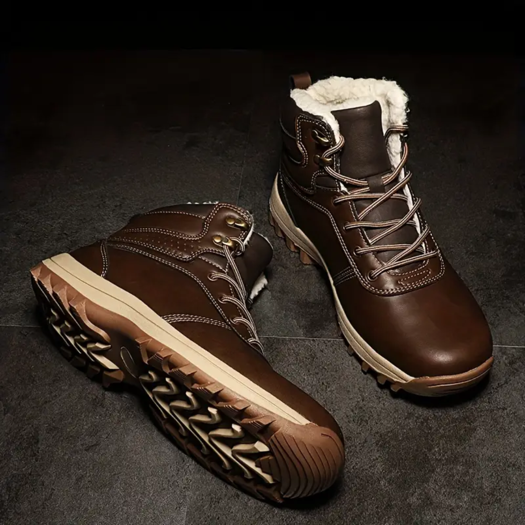Lune London | Chaussures de randonnée en peluche doublées - Chaussures de montagne imperméables