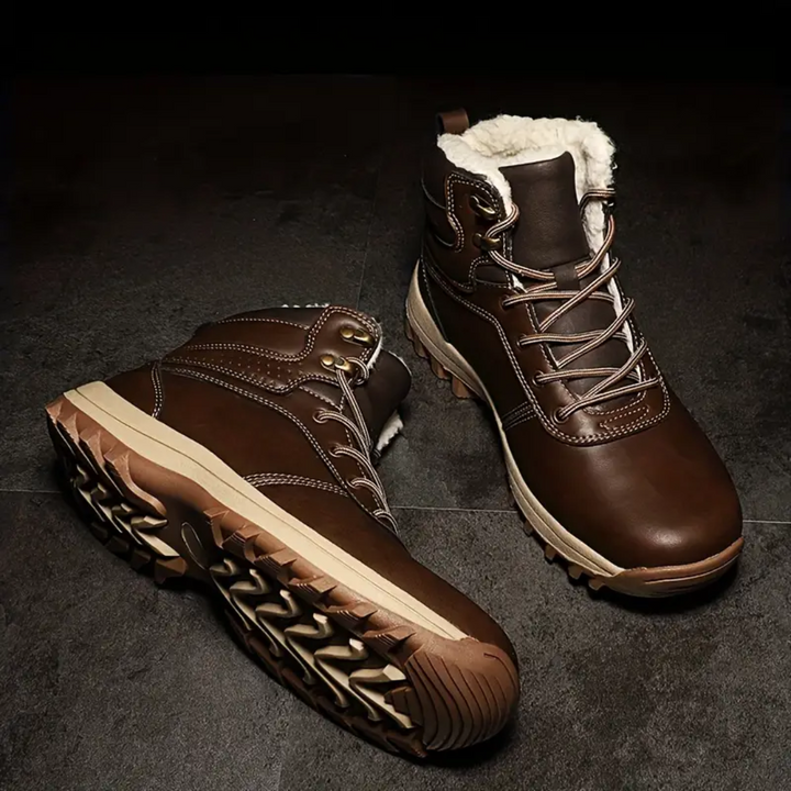 Lune London | Chaussures de randonnée en peluche doublées - Chaussures de montagne imperméables